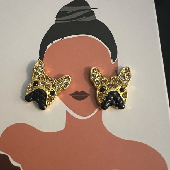 🐾 Bulldog Terrier Earrings 🐾 - Picture 5 of 5